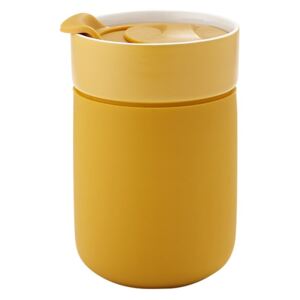 Žltý cestovný termohrnček Ladelle Eco, 300 ml