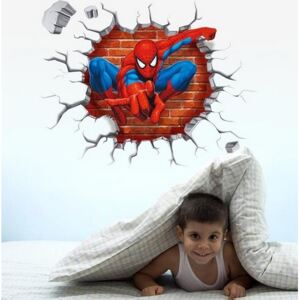 ZooYoo detská nálepka na stenu spiderman new 47 x 40 cm