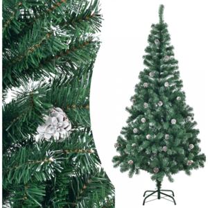 Goleto Umelý vianočný stromček 180 cm zasnežený sa šiškami