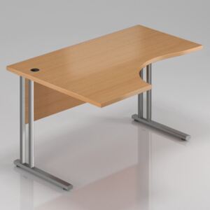 Ergonomický stôl Visio 140 x 70/100 cm, ľavý buk