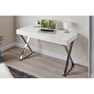 Biely písací stôl Grace 50 x 100 cm - 80 mm »
