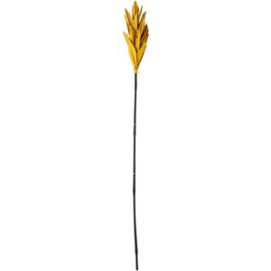 Žltá dekorácia v tvare palmového listu Bloomingville Afina, výška 93 cm