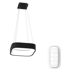 TOPAJA 45 | IMMAX NEO | štvorcové Smart LED závesné svietidlo Farba: Čierna matná