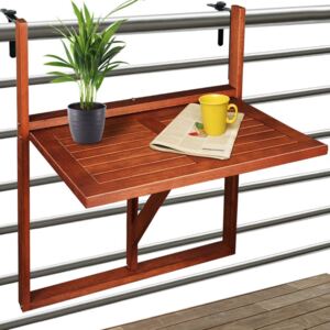 Goleto Závesný balkónový stolík | akáciové drevo