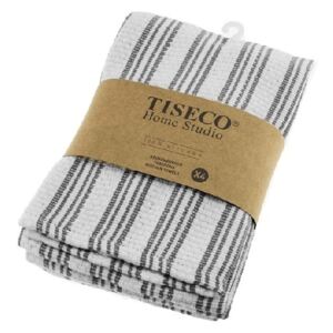 Sada 4 sivých bavlnených utierok Tiseco Home Studio, 50 × 70 cm