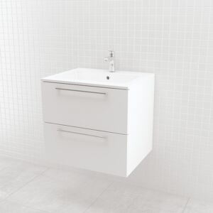 UMýVADLá SO SKRINKOU Vima- Umývadlo so skrinkou, 60x55x50cm, biela lesklá, 301.11