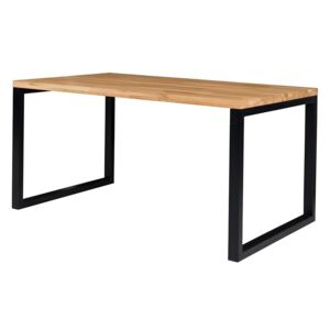 Jedálenský stôl Day, Stôl rozmery: 140x90 cm, Farba políc:: čierny / masívny dub Mirjan24 5902928520835