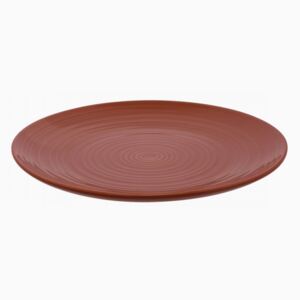 Lunasol - Plytký tanier Gaya RGB Spiral hnedý 28 cm (451527)
