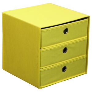 MÖBELIX Zásuvkový Box Lisa žltá 32/32/32 cm