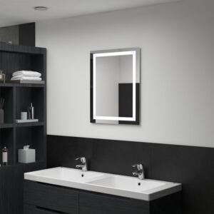 Kúpeľňové LED zrkadlo s dotykovým snímačom 50x60 cm