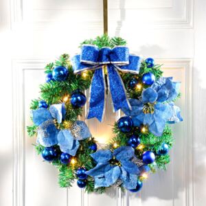 Magnet 3Pagen LED vianočný veniec, kráľovská modrá kráľovská-modrá