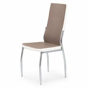 Halmar K210 stolička cappucino / biela