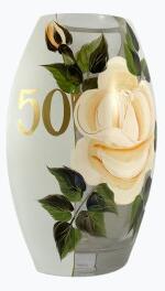 Maľovaná výročná váza k narodeninám 50