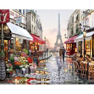 Namaluj si obraz "Paríž" 40x50 cm