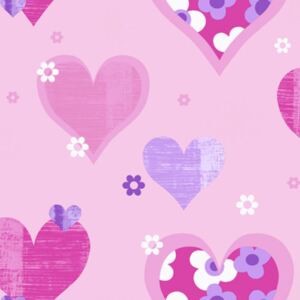 Tapeta na stenu - Arthouse Happy Hearts Happy Hearts Pink