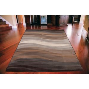 Kusový koberec PP Vlnky hnedý, Velikosti 80x150cm