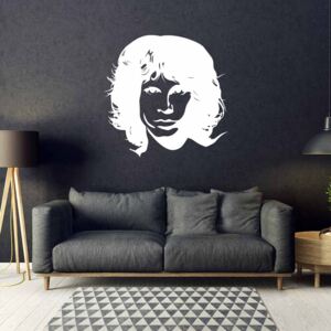 GLIX Jim Morrison - samolepka na stenu Biela 80x80 cm