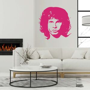 GLIX Jim Morrison - samolepka na stenu Růžová 40x40 cm