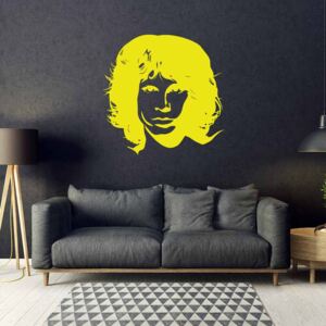 GLIX Jim Morrison - samolepka na stenu Žltá 80x80 cm