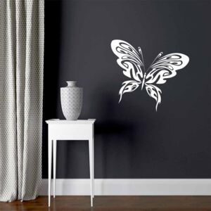 GLIX Butterfly - samolepka na stenu Biela 120x100 cm