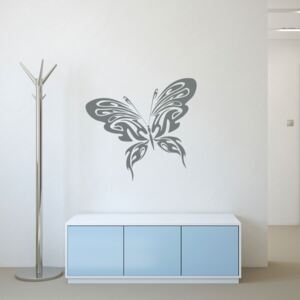 GLIX Butterfly - samolepka na stenu Šedá 120x100 cm