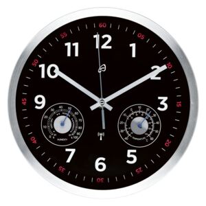 AURIOL® Nástenné hodiny, strieborná / čierna (100306791)