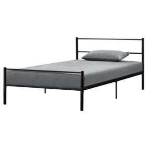 [en.casa] Kovová posteľ AADB-1703 - 90 x 200 cm - čierna