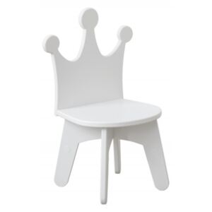 Detská stolička biela Koruna