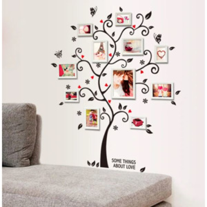 ZooYoo nálepka na stenu strom na fotky bez rámikov zvitok 45 x 60 cm, konečná veľkosť cca 100 x 120 cm