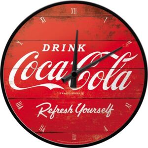 Nostalgic Art Nástenné hodiny - Coca-Cola (Červené Logo)