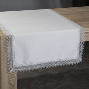 Krémový behúň na stôl CLEO 70x150 cm