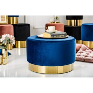 Modro-zlatý taburet Modern Barock Ø 55 cm »