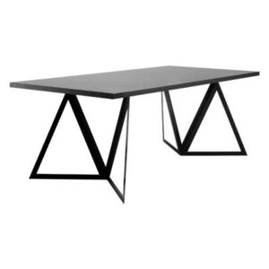 Jedálenský stôl Sherwood Čierny 100 x 200cm