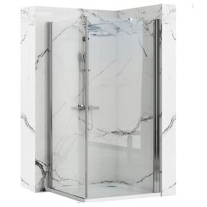 REA - MAXIM rohový štvorcový sprchový kút 80 x 80 cm, ľavý, sklo číre, REA-K0264