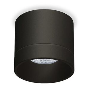 Stropné LED svietidlo TINY, 8W, 704 lm, 3000 K, D 7,8cm x V 7cm, čierne