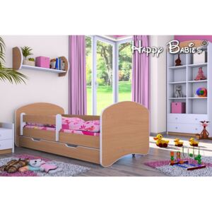 MAXMAX Dětská postel se šuplíkem 160x80 cm - BUK
