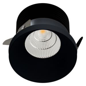 Zápustné bodové LED svietidlo SPOT A, 9W, 830lm, 3000K, 60°, 82x61mm, čierna