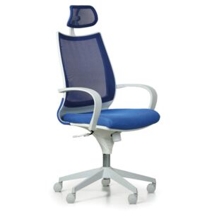 Kancelárska stolička Futura, modrá/biela