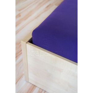 AMIDO-EXQUISIT Posteľná plachta violet 460 Jersey, Rozmer 100 x 200 cm