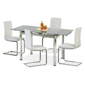 Jedálenský stôl rozkladací LOGAN 2 sivý Halmar