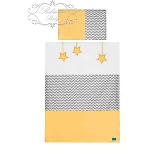 3-dielne posteľné obliečky Belisima Hviezdička 100x135 žlté