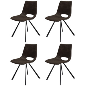 Dizajnová stolička Izabella / tmavo hnedá