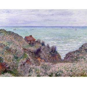 Obraz Claude Monet - Cabin of the Customs Watch, 50 × 40 cm