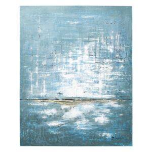 KARE DESIGN Olejomaľba Abstract Blue One 150 × 120 cm