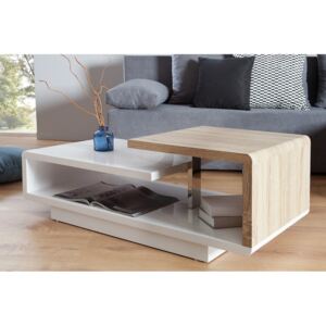 Bielo-dubový konferenčný stolík Concept 50 x 100 cm »