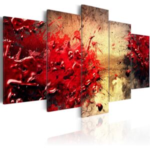 Obraz na plátne Bimago - Krvavá abstrakce 100x50 cm