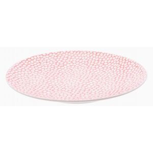 Lunasol - Plytký tanier štruktúrovaný Coupe ružový 20,5 cm - Flow (491181)