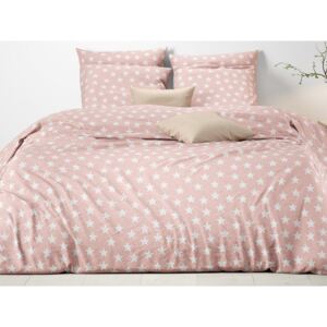Mistral Home povlečení 100% bavlna Portland stars Pink powder 140x200/70x90cm