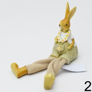 Zajac/zajačica sediaci nat.4,5x5x18cm čislo: 2