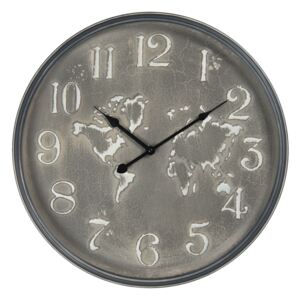 Vintage nástenné hodiny sa svetadiely - Ø 48 * 6 cm / 1 * AA